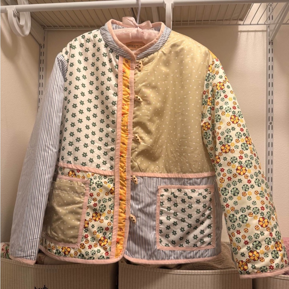 Forever 21 Multicolor Patchwork Jacket NWT - image 1